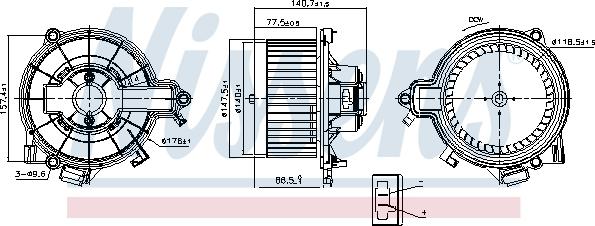 Nissens 87616 - Salona ventilators autodraugiem.lv