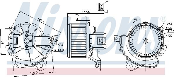 Nissens 87086 - Salona ventilators autodraugiem.lv