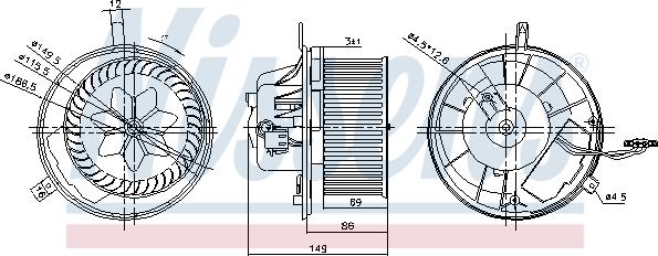 Nissens 87032 - Salona ventilators autodraugiem.lv