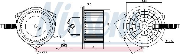 Nissens 87142 - Salona ventilators autodraugiem.lv