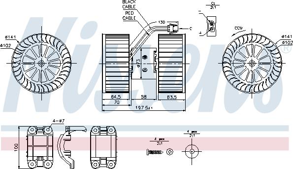 Nissens 87115 - Salona ventilators autodraugiem.lv