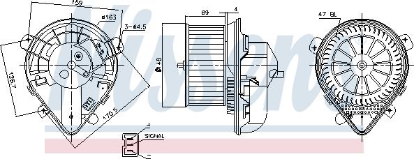 Nissens 87178 - Salona ventilators autodraugiem.lv