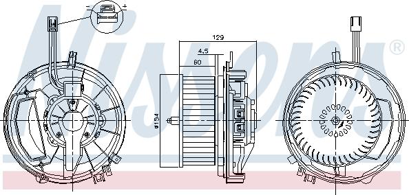 Nissens 87256 - Salona ventilators autodraugiem.lv