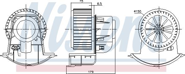 Nissens 87272 - Salona ventilators autodraugiem.lv