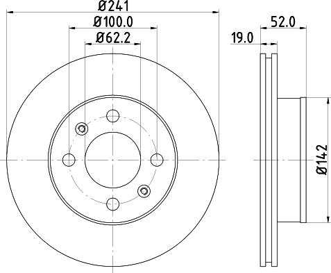 Nisshinbo ND6042K - Bremžu diski autodraugiem.lv