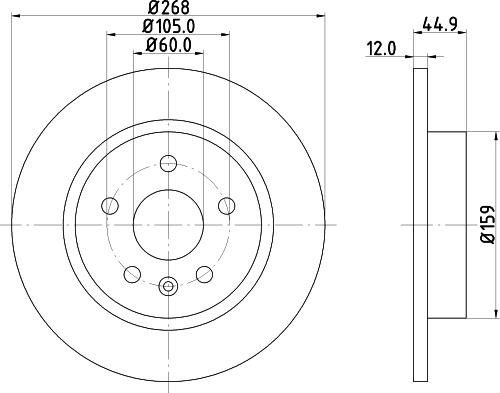 Nisshinbo ND6068K - Bremžu diski autodraugiem.lv