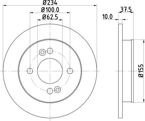 Nisshinbo ND6077K - Bremžu diski autodraugiem.lv