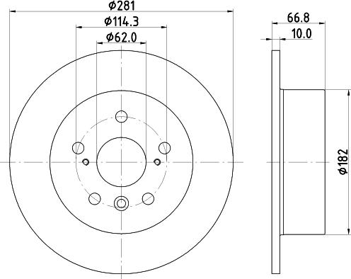 Nisshinbo ND1077K - Bremžu diski autodraugiem.lv