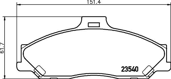 Honda NHC-848 - Bremžu uzliku kompl., Disku bremzes autodraugiem.lv