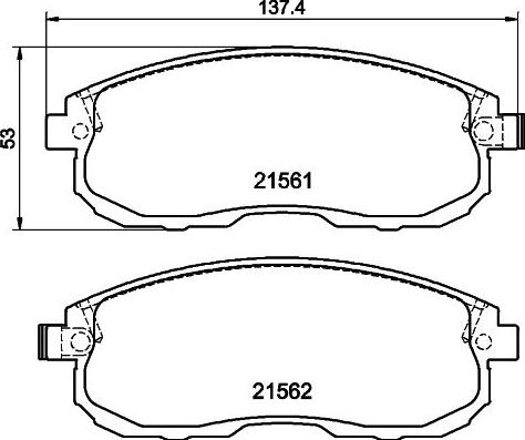 DJ Parts BP2714 - Bremžu uzliku kompl., Disku bremzes autodraugiem.lv