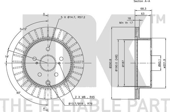 NK 204546 - Bremžu diski autodraugiem.lv