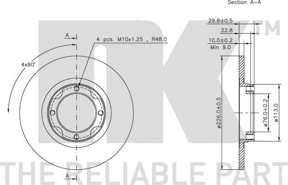 NK 204510 - Bremžu diski autodraugiem.lv