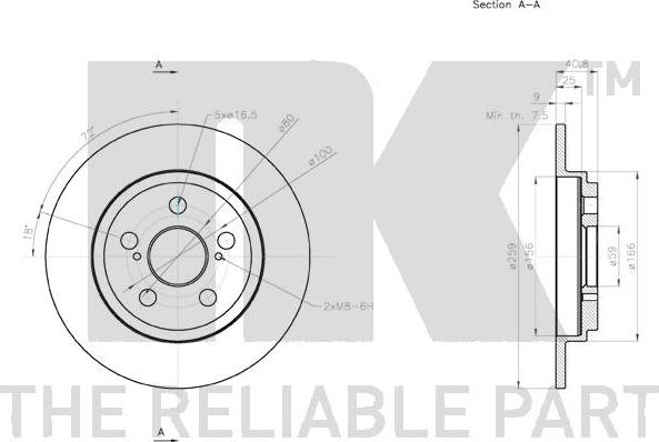 NK 2045133 - Bremžu diski autodraugiem.lv