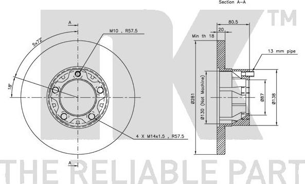 NK 204709 - Bremžu diski autodraugiem.lv