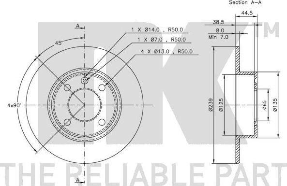 NK 204706 - Bremžu diski autodraugiem.lv