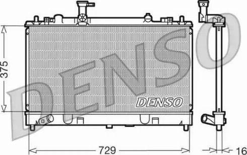 NPS DRM44011 - Radiators, Motora dzesēšanas sistēma autodraugiem.lv