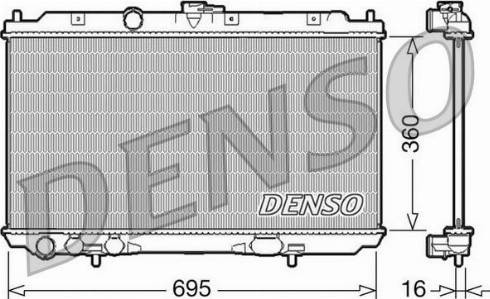 NPS DRM46027 - Radiators, Motora dzesēšanas sistēma autodraugiem.lv
