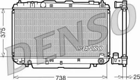 NPS DRM50021 - Radiators, Motora dzesēšanas sistēma autodraugiem.lv