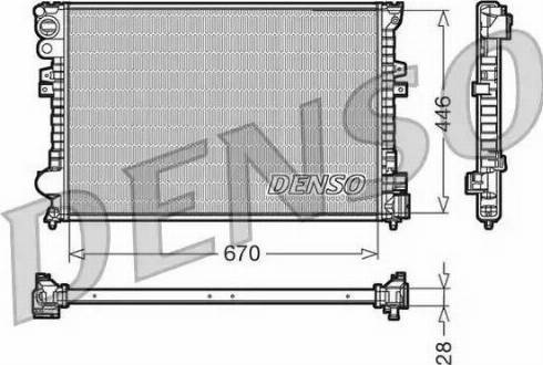 NPS DRM07050 - Radiators, Motora dzesēšanas sistēma autodraugiem.lv