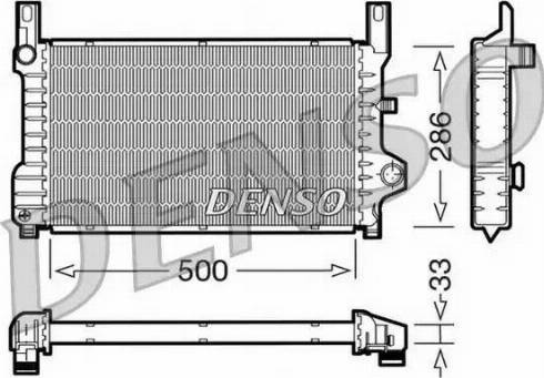 NPS DRM10036 - Radiators, Motora dzesēšanas sistēma autodraugiem.lv