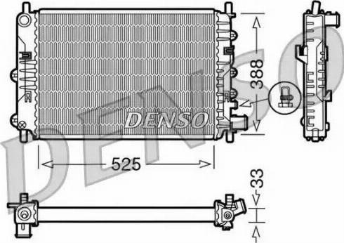 NPS DRM10025 - Radiators, Motora dzesēšanas sistēma autodraugiem.lv