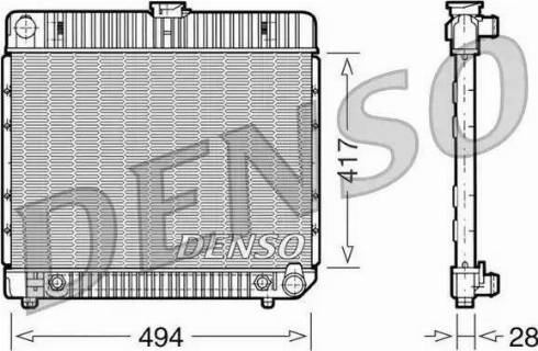 NPS DRM17021 - Radiators, Motora dzesēšanas sistēma autodraugiem.lv