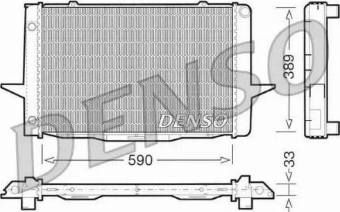 NPS DRM33041 - Radiators, Motora dzesēšanas sistēma autodraugiem.lv