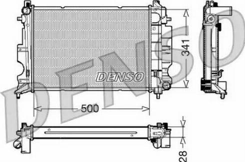 NPS DRM25011 - Radiators, Motora dzesēšanas sistēma autodraugiem.lv