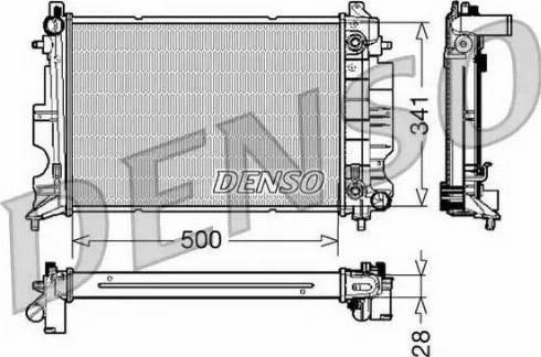 NPS DRM25013 - Radiators, Motora dzesēšanas sistēma autodraugiem.lv