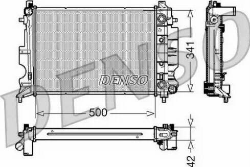 NPS DRM25012 - Radiators, Motora dzesēšanas sistēma autodraugiem.lv