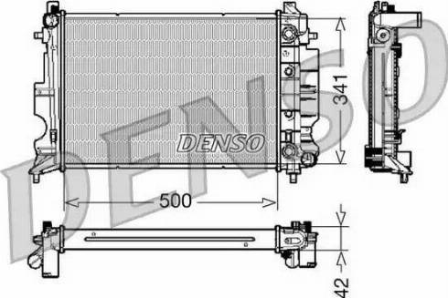 NPS DRM25012 - Radiators, Motora dzesēšanas sistēma autodraugiem.lv