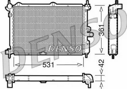 NPS DRM20014 - Radiators, Motora dzesēšanas sistēma autodraugiem.lv