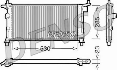 NPS DRM20037 - Radiators, Motora dzesēšanas sistēma autodraugiem.lv