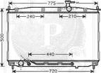 NPS H156I55 - Radiators, Motora dzesēšanas sistēma autodraugiem.lv