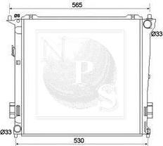 NPS H156I52 - Radiators, Motora dzesēšanas sistēma autodraugiem.lv