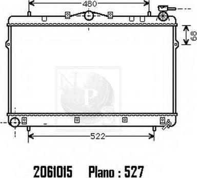 NPS H156I32 - Radiators, Motora dzesēšanas sistēma autodraugiem.lv