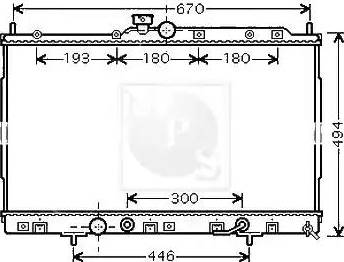 NPS M156I74 - Radiators, Motora dzesēšanas sistēma autodraugiem.lv