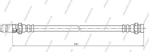 NPS M370I09 - Bremžu šļūtene autodraugiem.lv