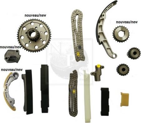 NPS N117N15 - Sadales vārpstas piedziņas ķēdes komplekts autodraugiem.lv