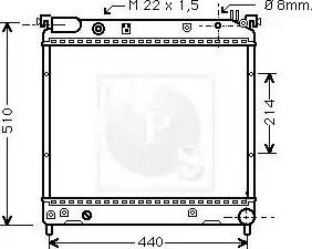 NPS S156I09 - Radiators, Motora dzesēšanas sistēma autodraugiem.lv