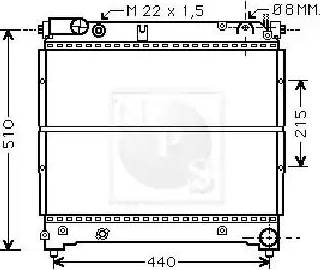 NPS S156I21 - Radiators, Motora dzesēšanas sistēma autodraugiem.lv