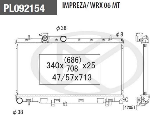 NPS S156U20 - Radiators, Motora dzesēšanas sistēma autodraugiem.lv