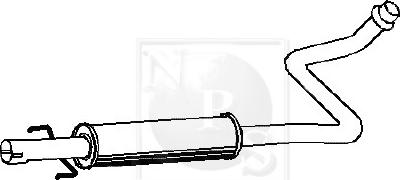 NPS T430A164 - Izplūdes gāzu sistēma autodraugiem.lv