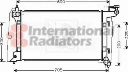 NPS T156A64 - Radiators, Motora dzesēšanas sistēma autodraugiem.lv