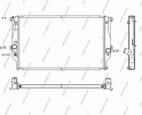 NPS T156A153 - Radiators, Motora dzesēšanas sistēma autodraugiem.lv