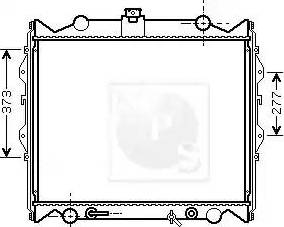 NPS T156A82 - Radiators, Motora dzesēšanas sistēma autodraugiem.lv