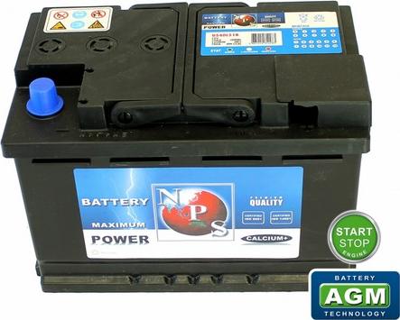 NPS U540L51B - Startera akumulatoru baterija autodraugiem.lv