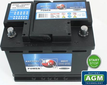 NPS U540L70B - Startera akumulatoru baterija autodraugiem.lv