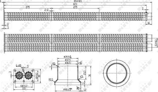 NRF 48101 - Radiators, Izplūdes gāzu recirkulācija autodraugiem.lv