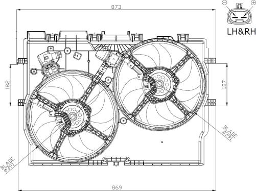 NRF 47945 - Ventilators, Motora dzesēšanas sistēma autodraugiem.lv